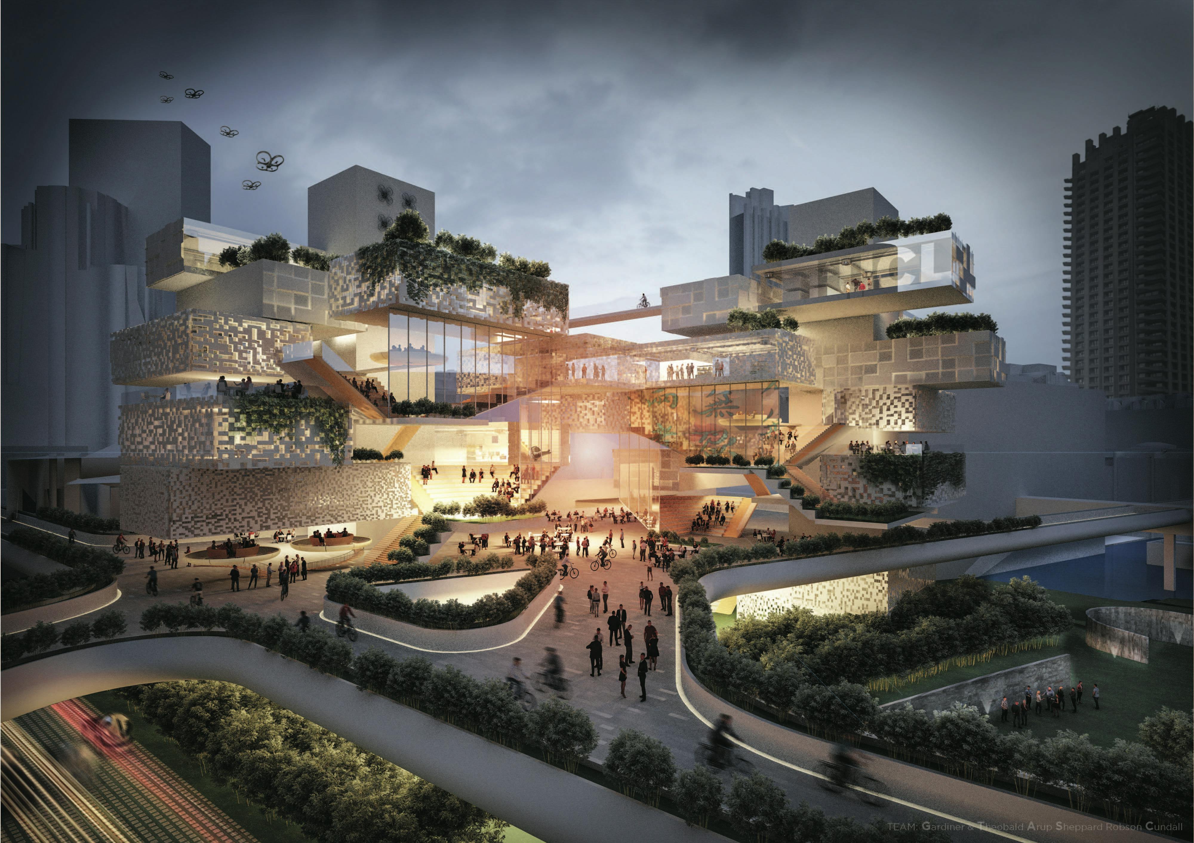 The central hub of NETWORKSPACE in 2035